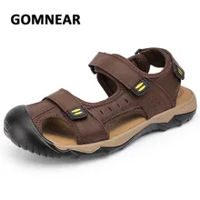 GOMNEAR летние сандалии для мужчин Открытый быстросохнущие удобная спортивная обувь нескользящие пляжная обувь летние мягкие Прогулочные кроссовки