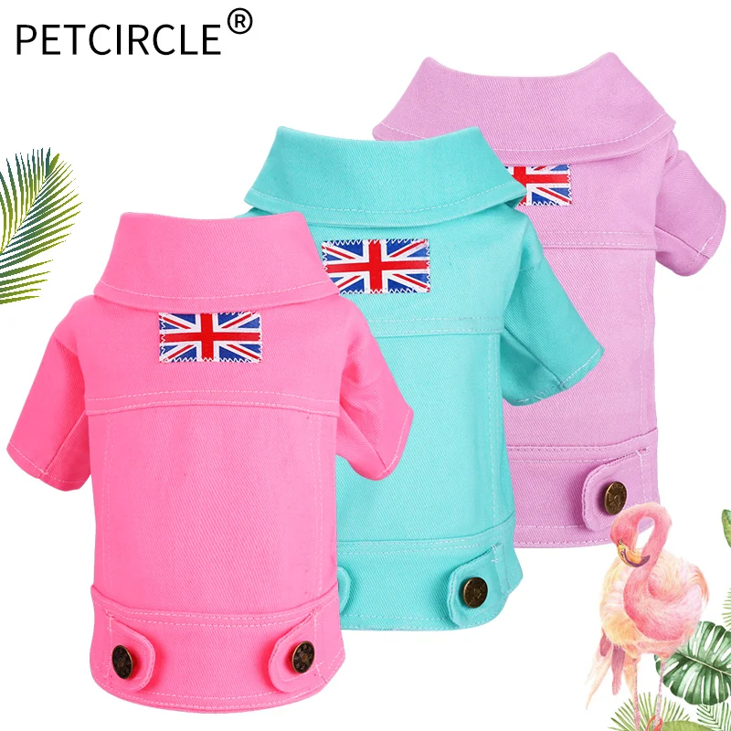 

PETCIRCLE Dog Clothes Teddy French Bulldog Chihuahau Puppy Autumn Clothes Pet Clothes Cat Costume Color Denim Clothing