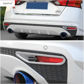 

Lapetus Accessories Fit For Nissan Teana / Altima 2019 2020 ABS Rear Tail Fog Lights Lamp Frame Molding Cover Kit Trim / Chrome