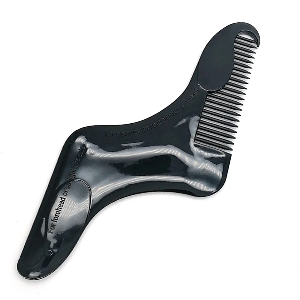 Расческа для бороды, инструмент для укладки бороды джентльмена, шаблон для отделки бороды, сексуальные мужские инструменты для моделирования, легкий и гибкий инструмент приспособление - Цвет: 03 Z-shaped black