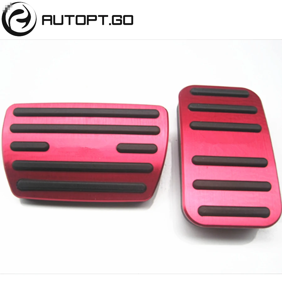 

Red Non-Slip AT Car Foot Pedal Pad Cover Fit Accelerator Gas Brake Pedals For Honda CRV 2017 Replacement Kit