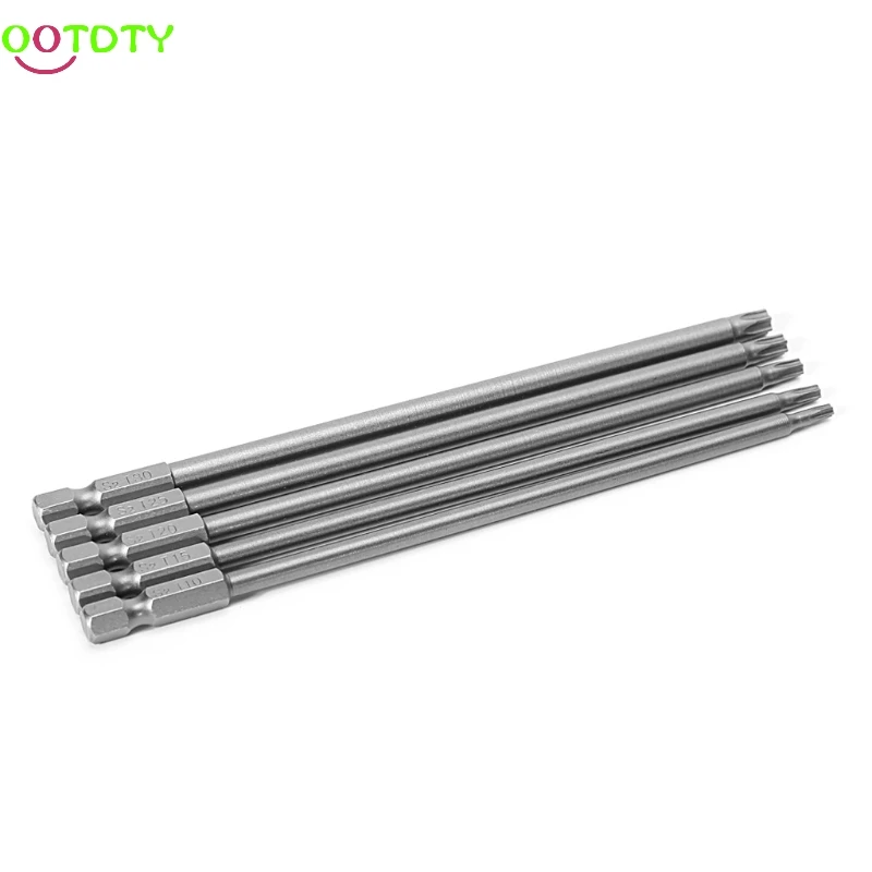 

5 Pcs/Set 150mm T10-T30 Long Magnetic Torx Electric Screwdriver Drill Bits Kit 828 Promotion