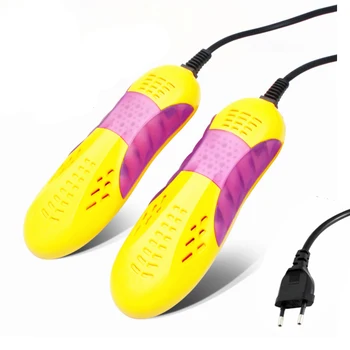 

YiJiA Brand Race Car Shape Voilet Light Shoe Dryer Foot Protector Boot Odor Deodorant Device Shoes Drier Heater 220V 10W EU Plug