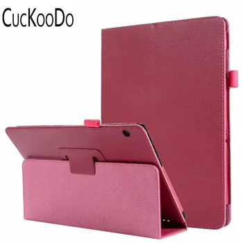 شراء 50 قطعة/الوحدة سليم بو الجلود واقية غطاء لوحي مع ميزة الوقوف لهواوي MediaPad T5 10 ''2018 اللوحي