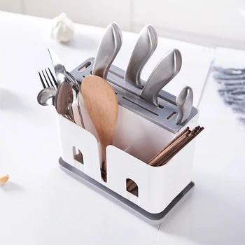 

Plastic Storage Holders Drainer Knives Racks Spoons Shelf Forks Kitchen Chopsticks Organizer Home Organization Accessories Items