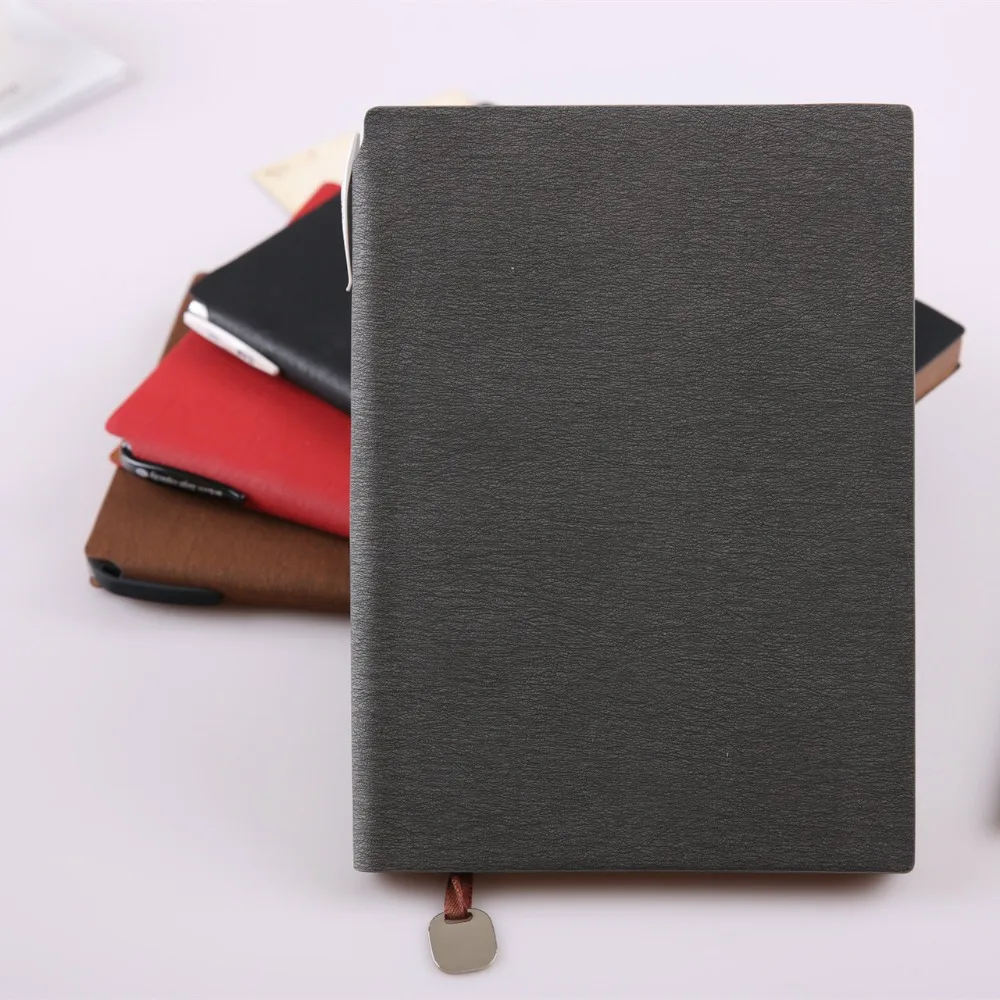 2pcs/lot New Diary Notebook A5 office business Note Book the pen can be insert Notepad Leather Cover | Канцтовары для офиса и