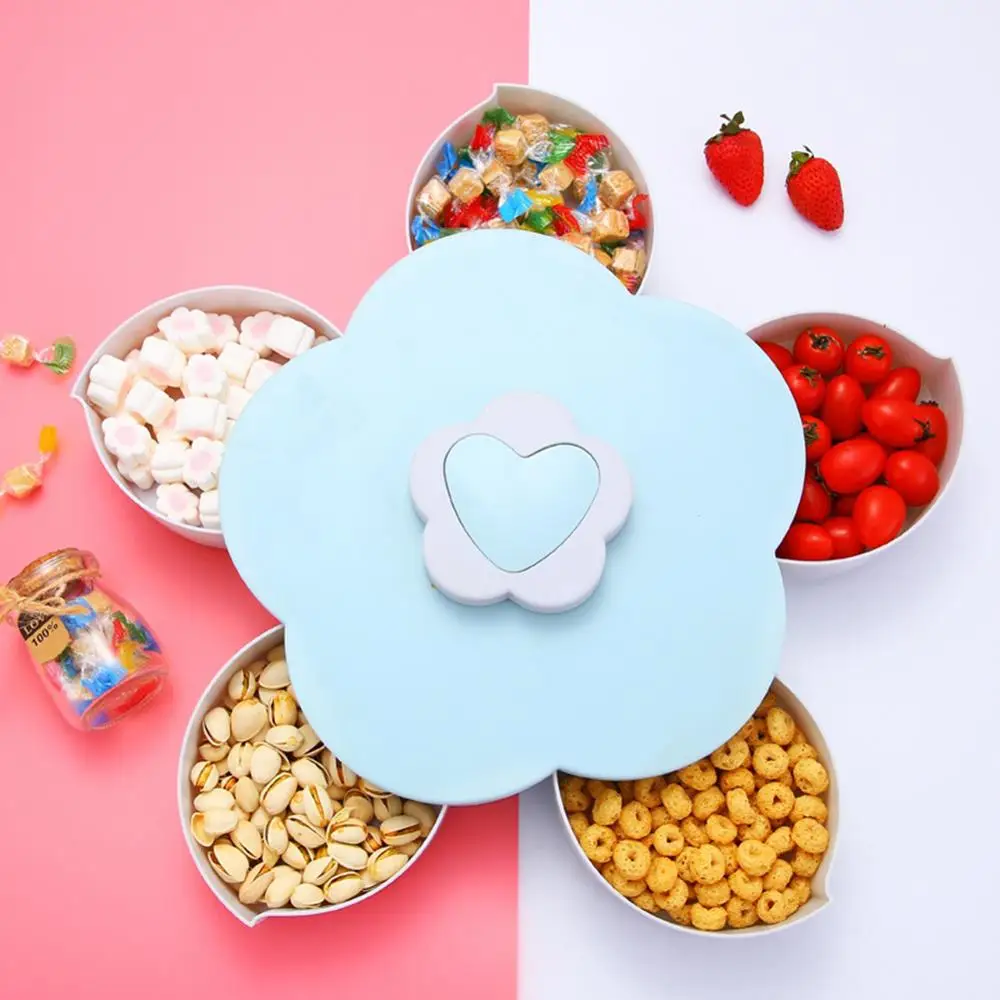 

Plastic Storage Box For Food Nut Rotatable Container Case Food Candy Holder Storage Box Organizer Accessories DropShipping