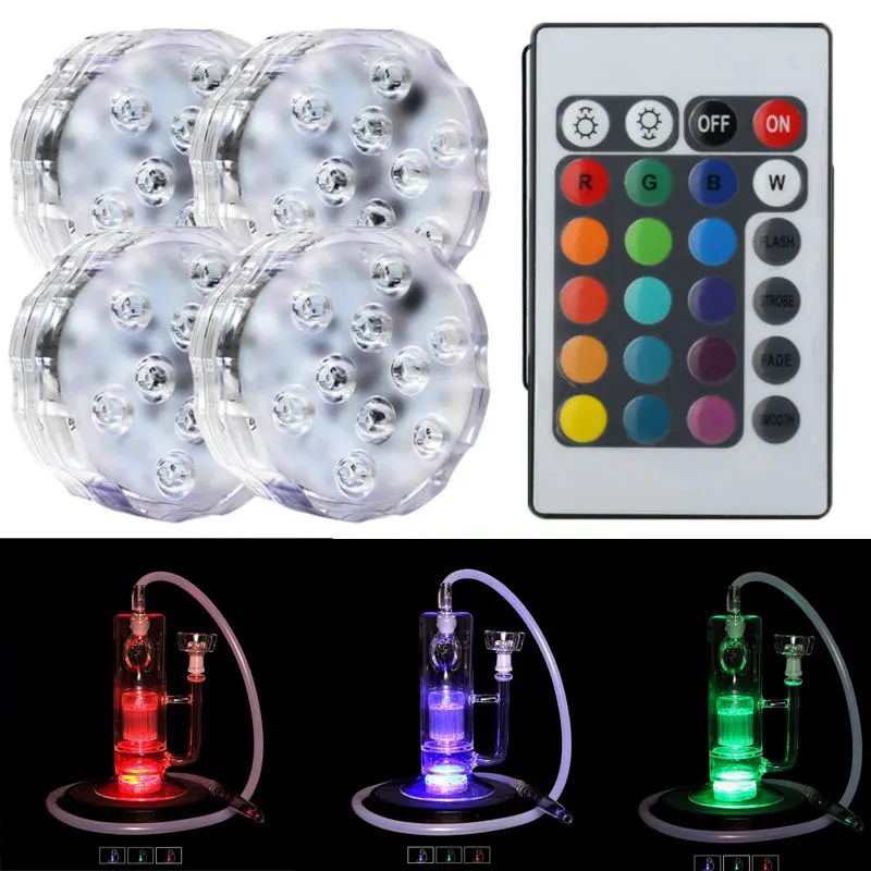 10PCS/LOT LED Tank Light submersible battery operated lights with