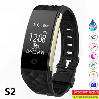 

S2 Smart Bracelet GPS Motion Track Smart Wristband Heart Rate Monitor IP67 Sports Fitness Tracker Bracelet Bluetooth Smart Band