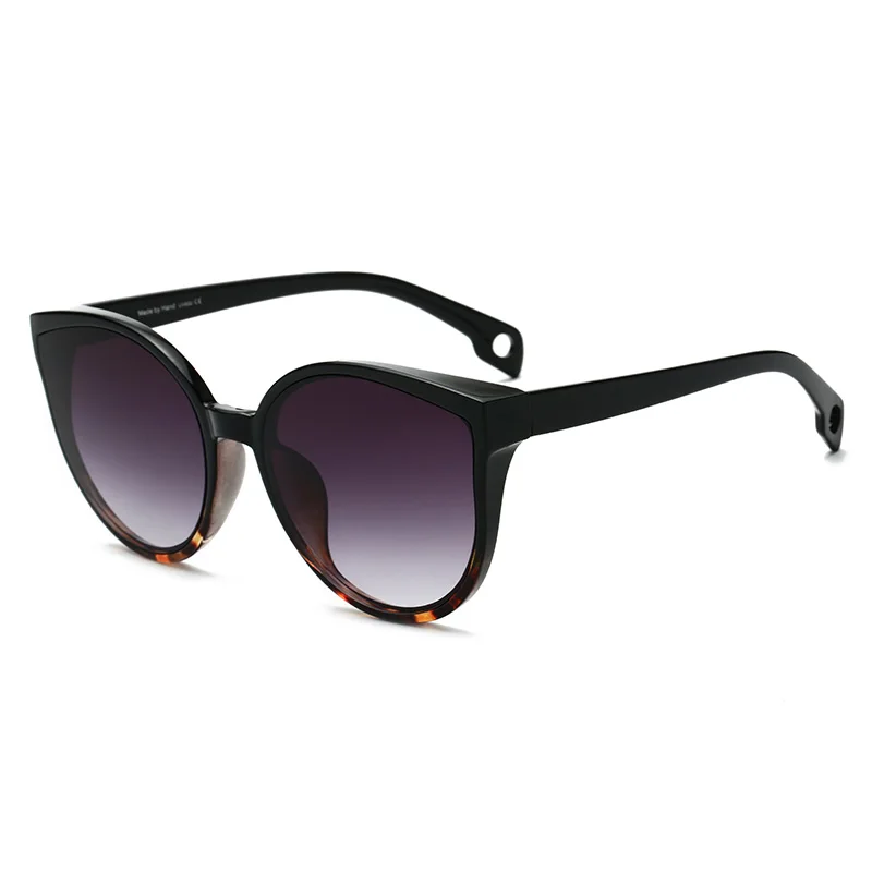 Длинные солнцезащитные очки кошачий глаз, женские и мужские винтажные градиентные очки, Ретро стиль, солнцезащитные очки, женские очки, UV400, модные, для вождения, для улицы - Цвет линз: C8