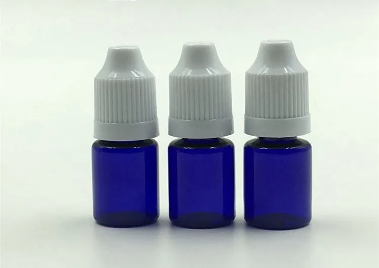 

5ml Blue PET Plastic Ophthalmic Bottle,Eye Drop Bottle With White Anti-Theft Cap Empty Subpackage Bottle