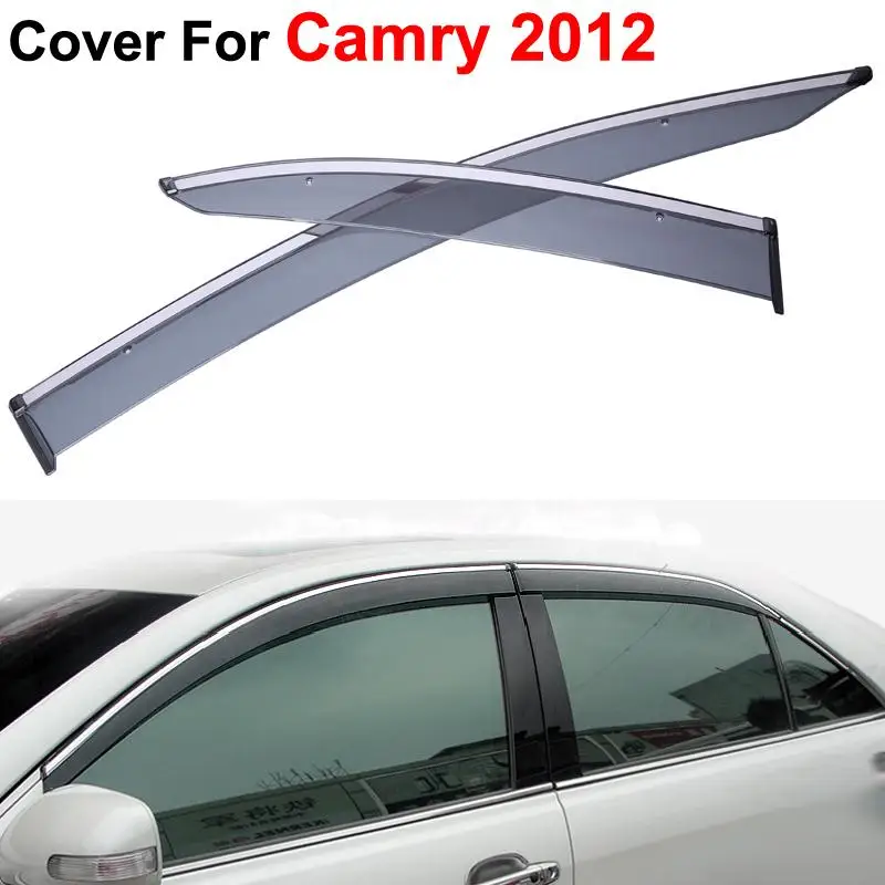 4pcs/lot Vent Rain Sun Shield Window Side Visor For Toyota Camry 2012 2013 2014 Stickers Covers Car Styling Auto Accessories 4pcs/lot Vent Rain Sun Shield Window Side Visor For Toyota Camry 2012 2013 2014 Stickers Covers Car Styling Auto Accessories