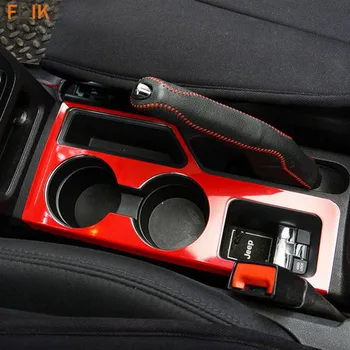 

Sport Red Interior Center Console Cup Holder Plate Panel Molding Trim Cover for Jeep Compass Patriot 2011 2012 2013 2014 2015