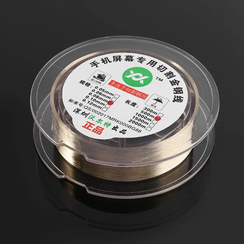 

500m/roll 0.08mm Alloy Molybdenum Wire Cutting Line LCD Display Screen Separator Tool Parts
