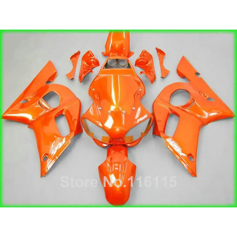 full fairing kit for YAMAHA R6 1998 1999 2000 2001 2002 R6 all orange
