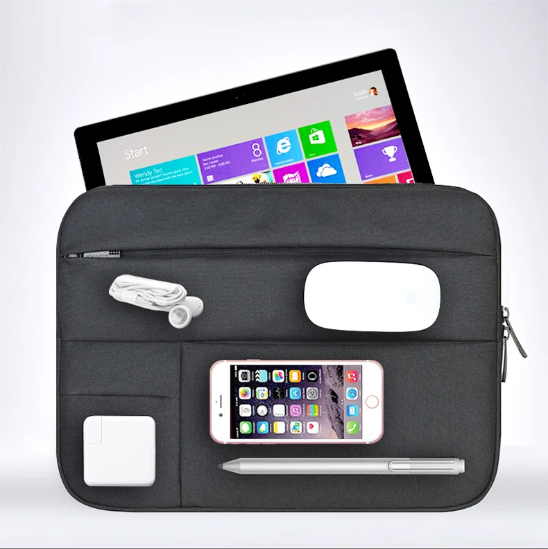 Shockproof Durability Zipper Sleeve Bag For Surface Book Notebook 13.5/Surface Pro 3 4 12.3/Surface Go 10.0 tablet travel pouch |