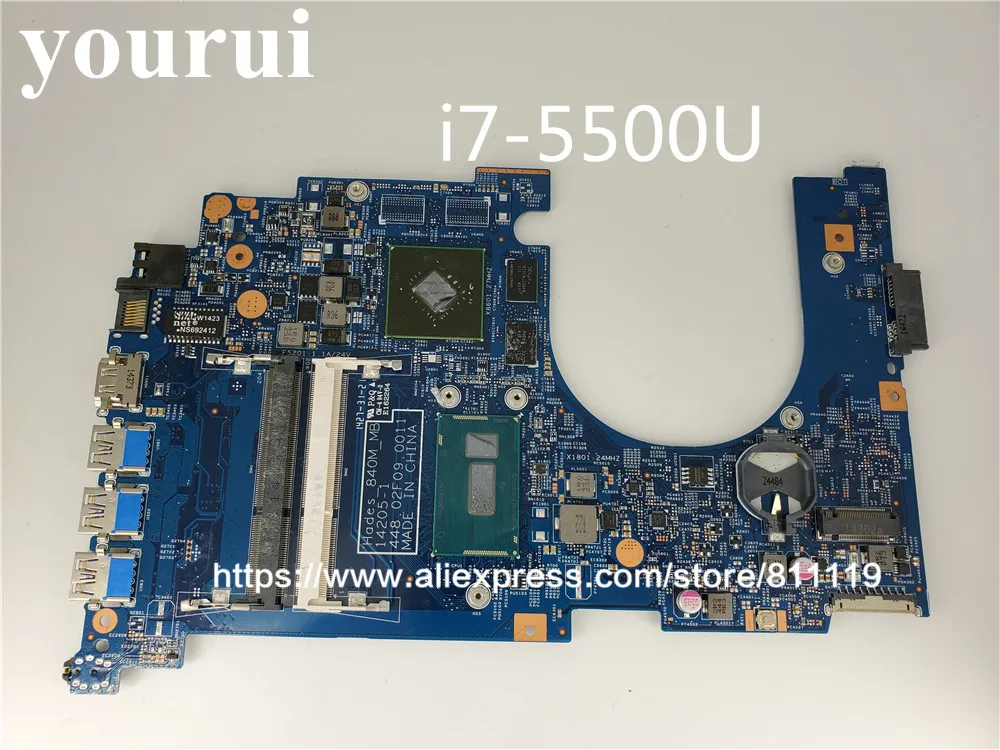 NBMQK11008 NB.MQK11.008 для Acer aspire VN7-571G Материнская плата ноутбука I7-5500U Процессор GT840M DDR3L |