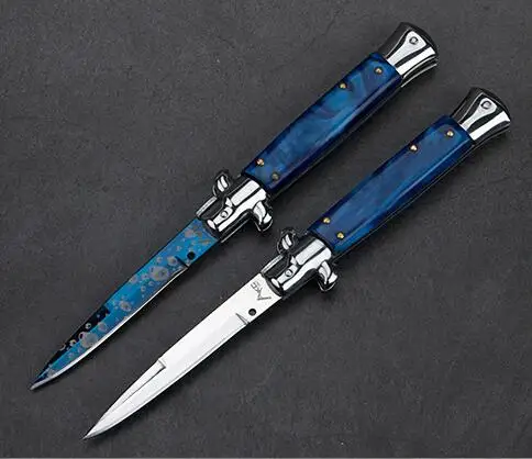 Итальянский складной нож AKC godfather 440C 58HRC портативный из смолы с ручкой походные