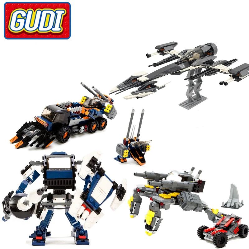 

GUDI Star Wars Phantom Fighter Alien Space Star wars Building Blocks Bricks Model DIY Educational Bricks Toys for Children Gifts