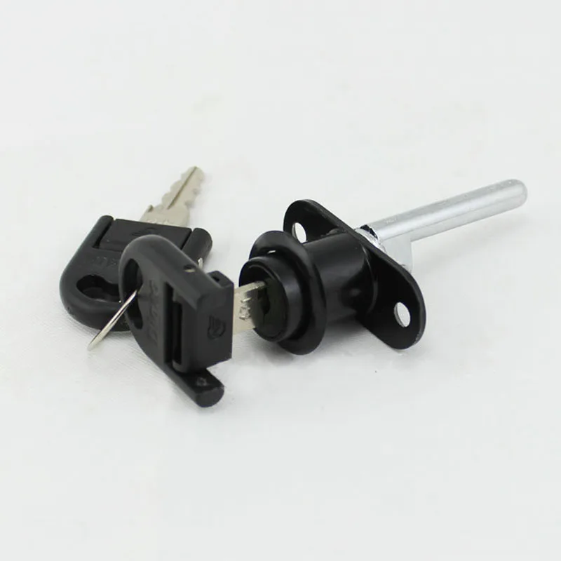 Wholesaler 16mm Brand New Black Zinc Alloy Desk Lock with 2pcs keys