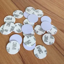 100 шт, 25 мм, 13,56 МГц RFID Карточки IC 3 м Стикеры монетные карты FM1108 совместимый чип S50 для доступа Управление