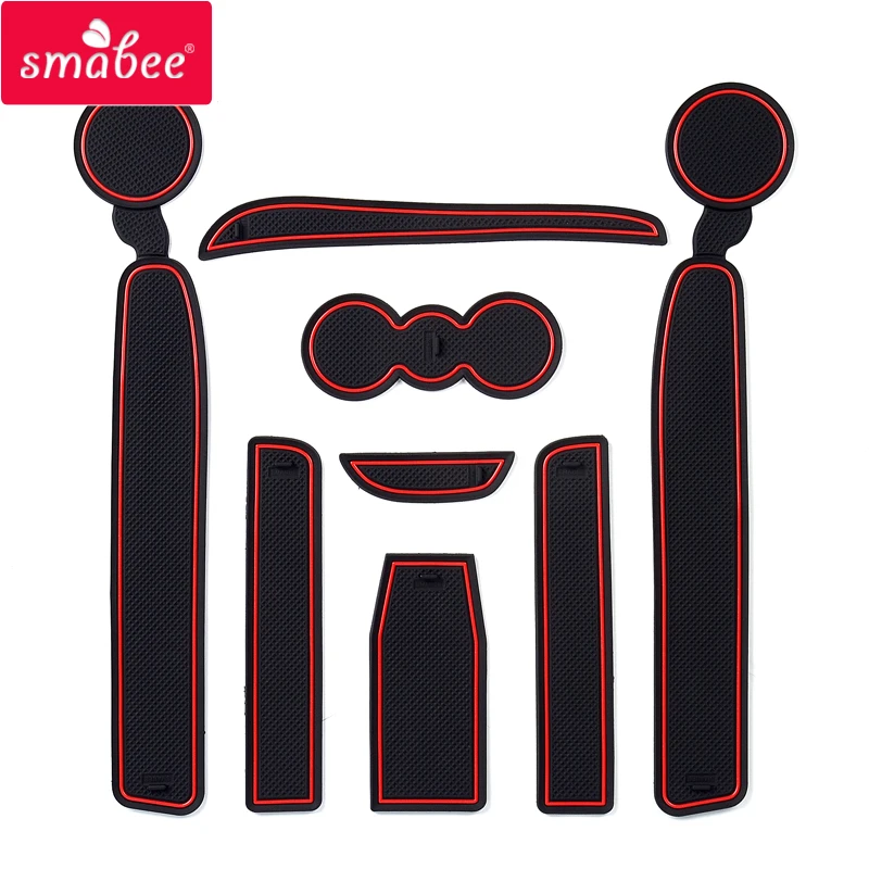 

Smabee Anti-Slip Gate Slot Mat For Skoda Octavia A5 2005 ~ 2013 MK2 1Z Rubber Coaster Cup Holders Non-Slip Mats Accessories