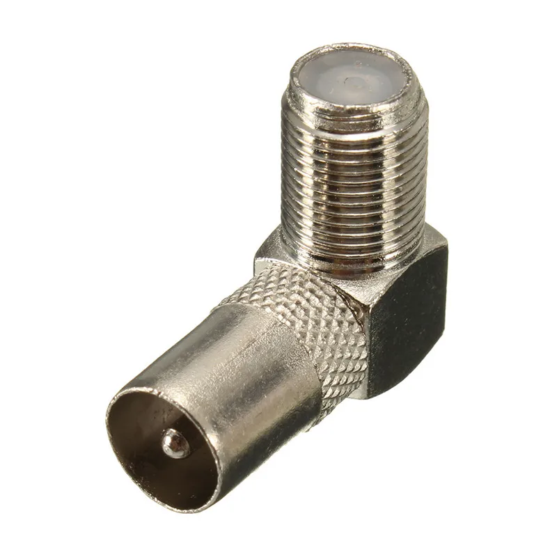 8 x Right Angle 90 degree F Connector Female to Aerial RF Coax Male Plug Adapter