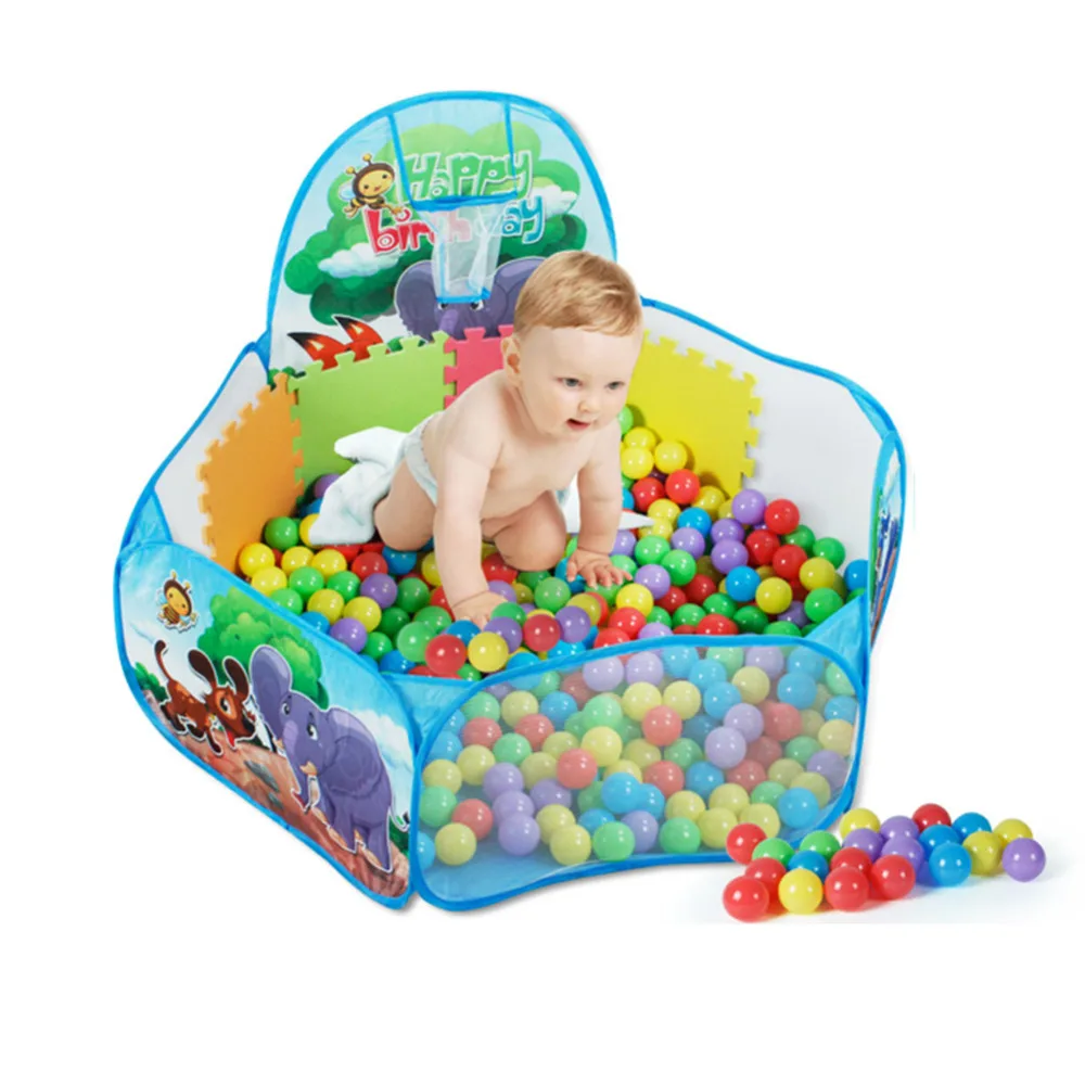 Children Foldable Outdoor Indoor Ocean Ball Pool with Tunnel Kids Safe