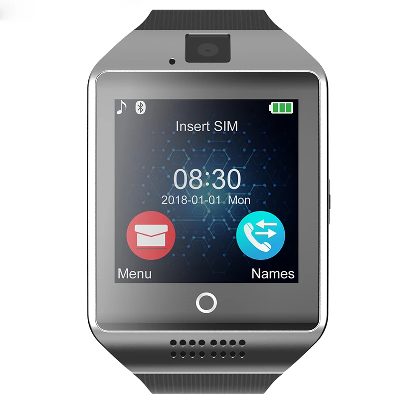 ITORMIS Bluetooth Smart Watch Phone Smartwatch Q18 with Camera Touch Screen Support Pedometer TF SIM Card for Android Smartphone