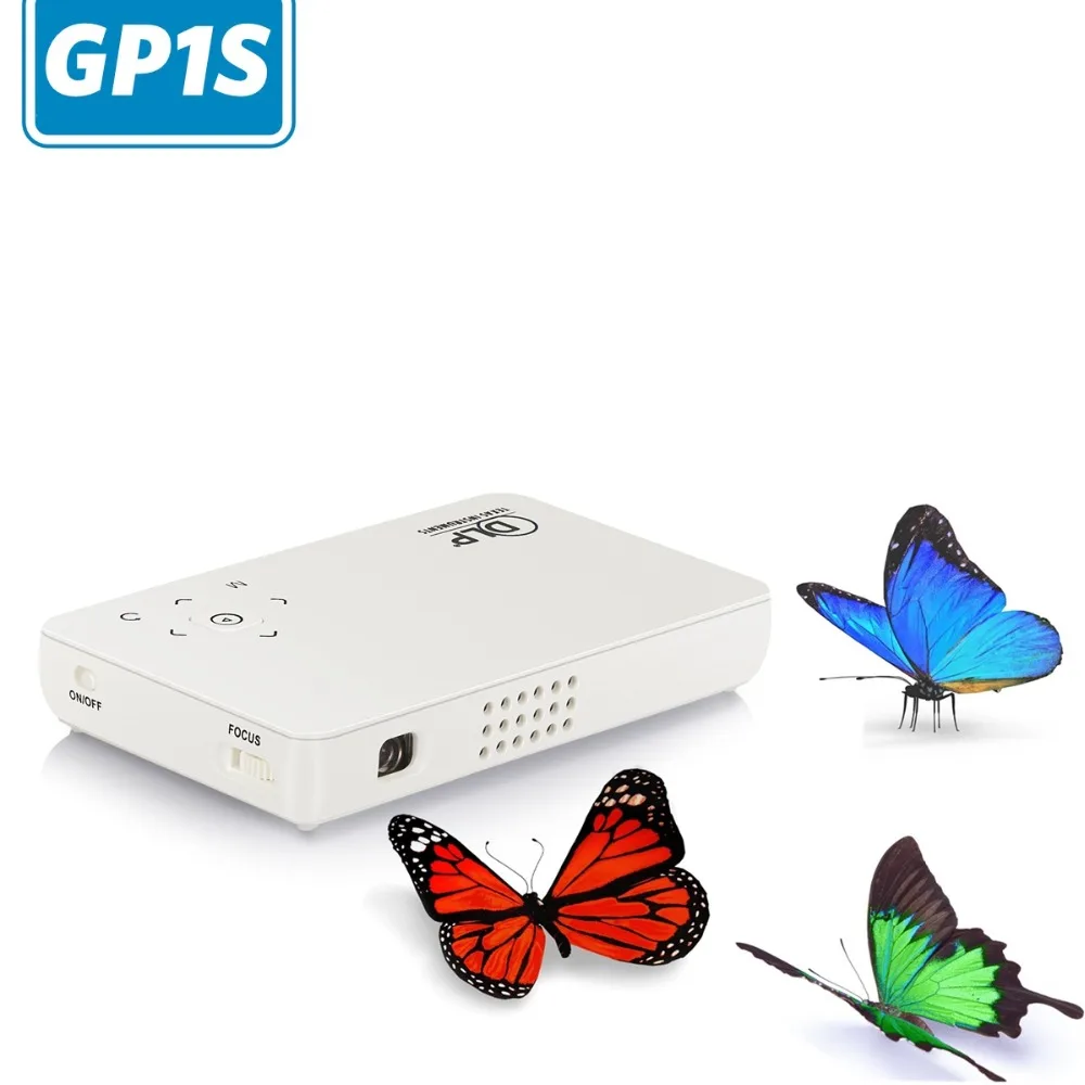 

Vivibright GP1S Mini Pocket DLP Projector AV IN/SD/USB/VGA/HDMI Home Theater 800*480 Resolution 500 Lumen Proyector