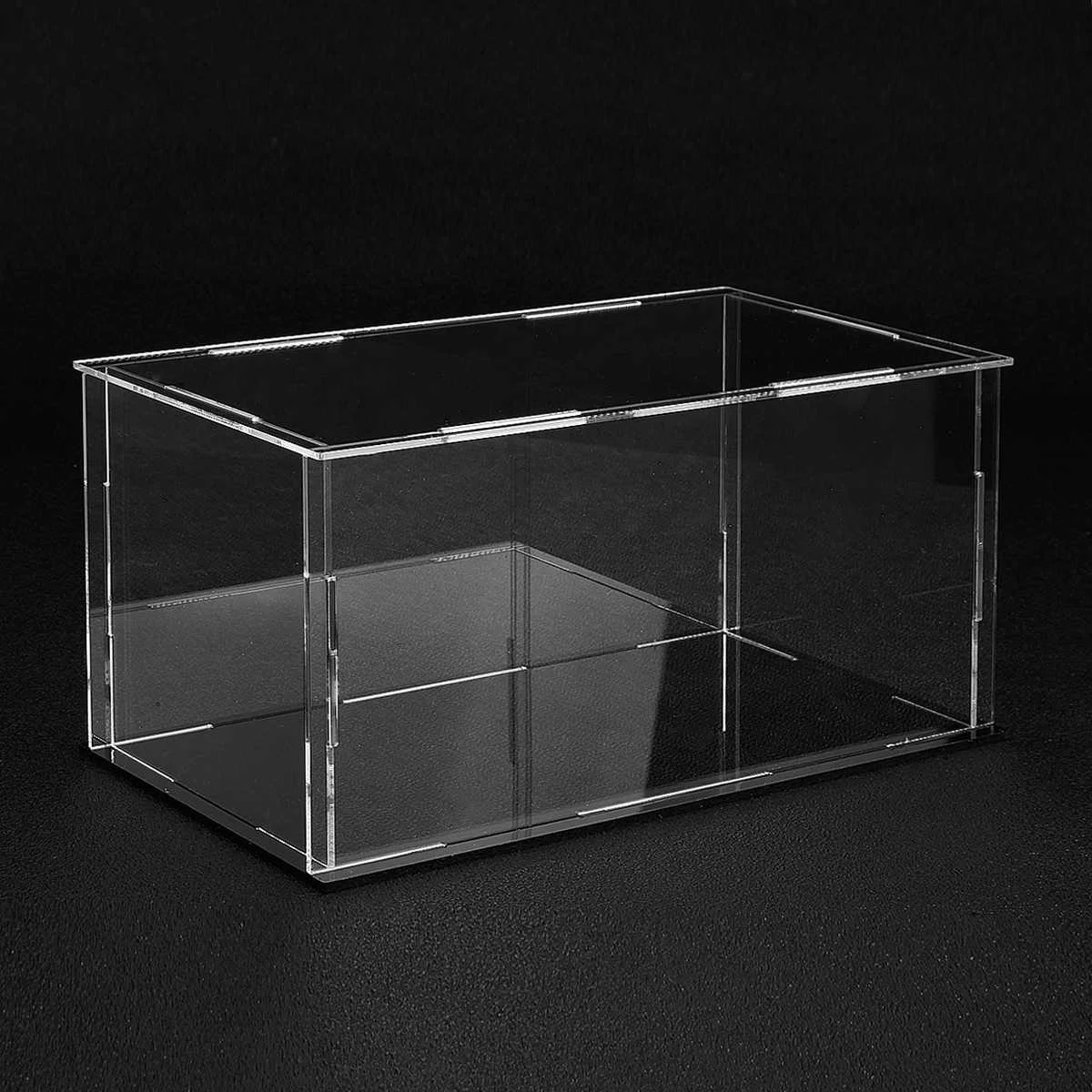 Transparent Acrylic Assembly Display Dustproof Case Tray Storage Show Box 20X10X10CM