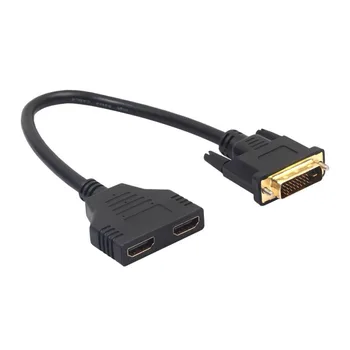 

1080P HDMI Female to DVI-D 24+1 Male HDMI DVI Adapter Cable Bi-Directional DVI to HDMI Converter for Raspberry Pi TV Box