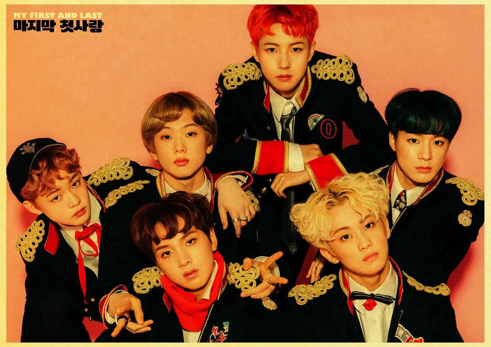 Корейская мужская команда NCT винтажный бумажный плакат настенная живопись украшение дома 42X30 см 30X21 см