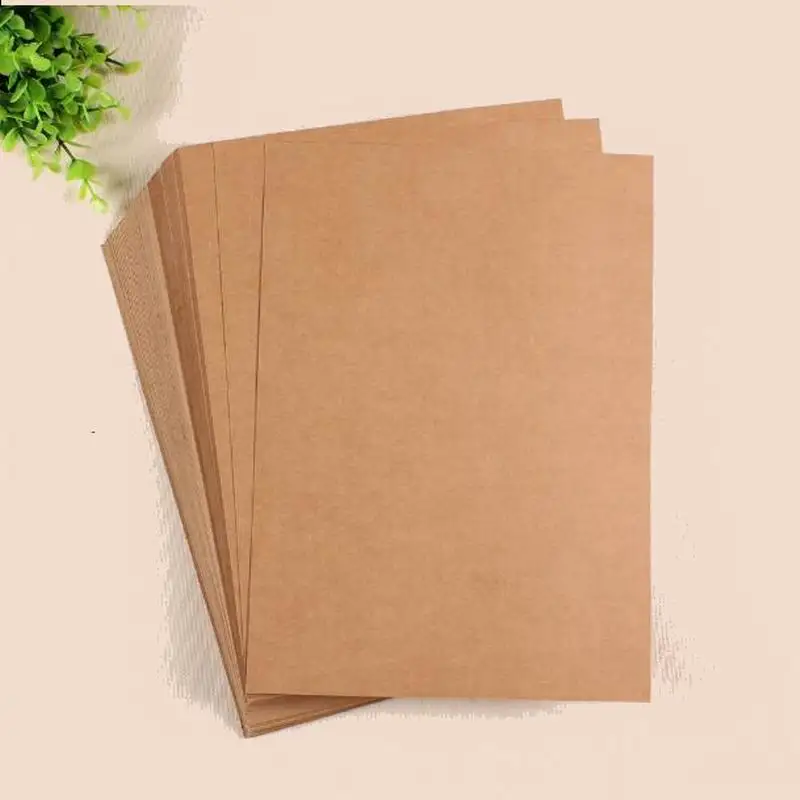 200PCS A4/A5 blank kraft card Diy Message Card Kraft 250g kraft paper