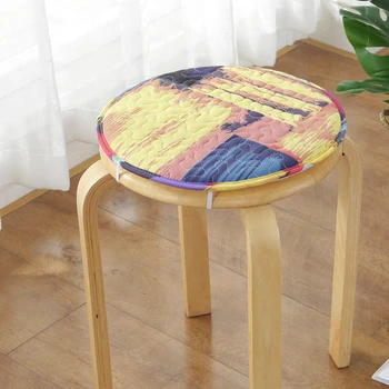 

Foam Back Cushion For Home Decoration Round Warm Modern Seat Mat Diameter 45cm/50cm Chair Cushion Non-slip Seat Cushion Soft