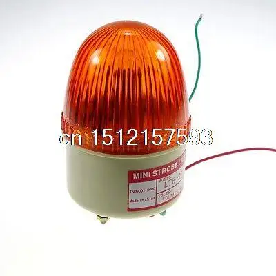 

1PCS 12VDC Yellow MINI Beacon Warning Signal Light Lamp Spiral Fixed