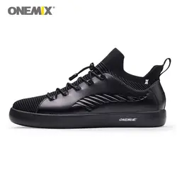 2018 ONEMIX обувь для скейтбординга кроссовки для мужчин мягкая Микро волокно кожа верхний эластичный женская обувь для прогулок европейский