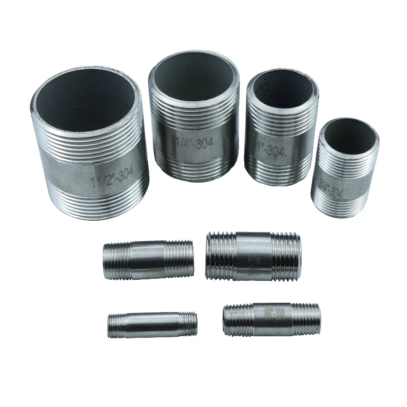 Stainless Steel SS304 Pipe Fittings Male Threaded Pipe All Size 1/8"/1/