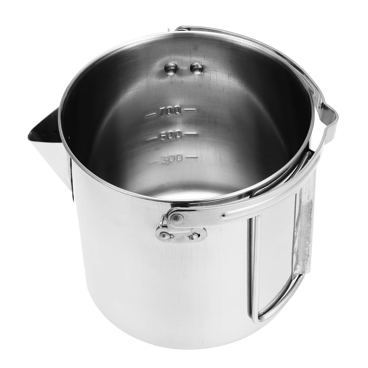 1.2L Acero inoxidable colgante al aire libre Pan Pot tetera cafetera hervidor acampar al aire libre Picnic utensilios de cocina hervir el agua Cocina