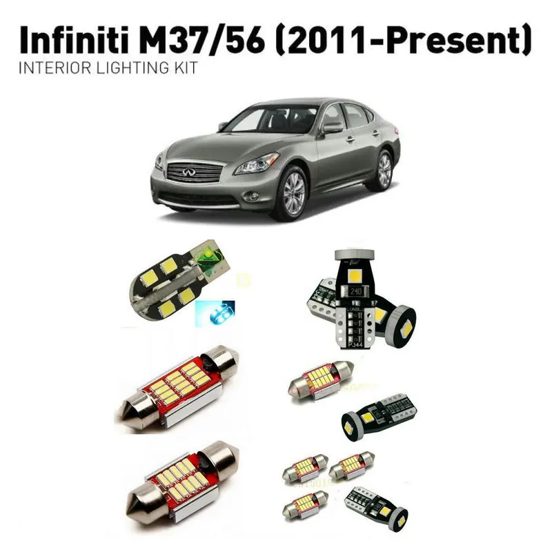 Led interior lights For Infiniti m37/56 2011+ 16pc Lights Cars lighting kit automotive bulbs Canbus | Автомобили и мотоциклы