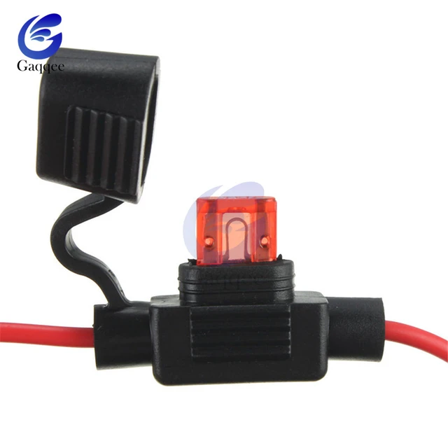 1Set Standard/Mini/Micro Auto Wasserdichte Sicherung Box Klinge Typ In Line  Sicherungs Halter Steckdose 18/16/14/12AWG 5A 10A 20A 30A40A50A - AliExpress