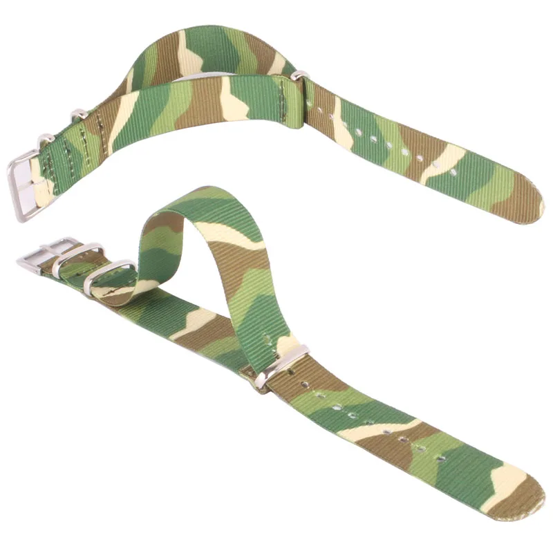 

buy 2 get 20% off) 22mm Nato Nylon Watch Printed Camouflage Army Military fabric Woven watchbands Strap Band Buckle belt