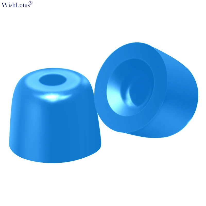 

Blue S M L Memory foam eartips noise reduction for earphones accessary soft easy shape ergonomic ear cups Wishlotus