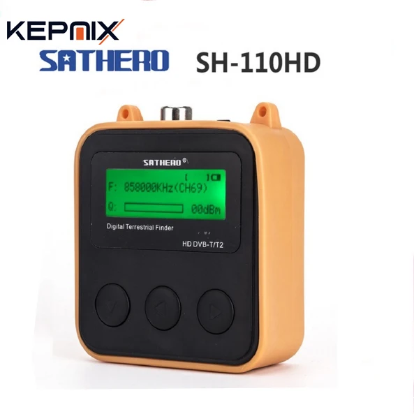 

Sathero SH-110HD DVB-T DVB-T2 LCD Screen pocket Digital Terrestrial Finder Support QPSK Signal Meter Digtal Meter SH110HD