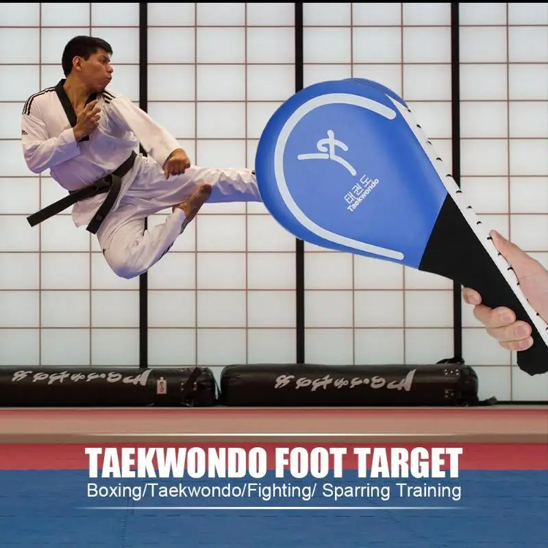 Тхэквондо мишень для ног PU Тхэквондо Sparring отскок губка Kick Target Blue Pad инструмент для ногтей Дети фитнес-оборудование для взрослых