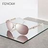FENCHI Sunglasses Women UV 400 Mirror Pilot Pink White Female Sun Gasses Shades Zonnebril Dames Oculos Feminino De Sol ► Photo 1/6