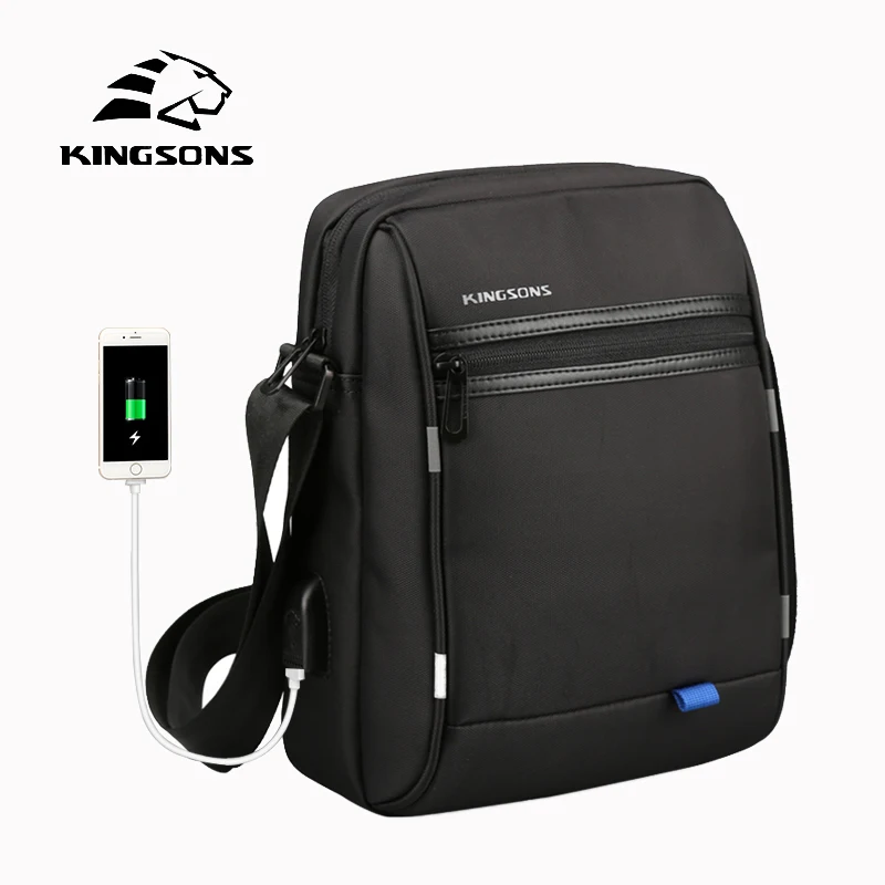 

Kingsons 3166 Casual Black Business Men Messengers Bag Oxford Waterproof Crossbody Bags Fashion Trip Shoulder Bag Dropshipping