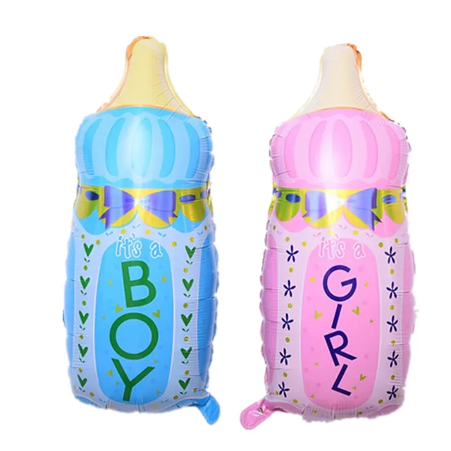 Large 80x45cm Cute Milk Bottle Foil Balloon Baby 1st Birthday Layout