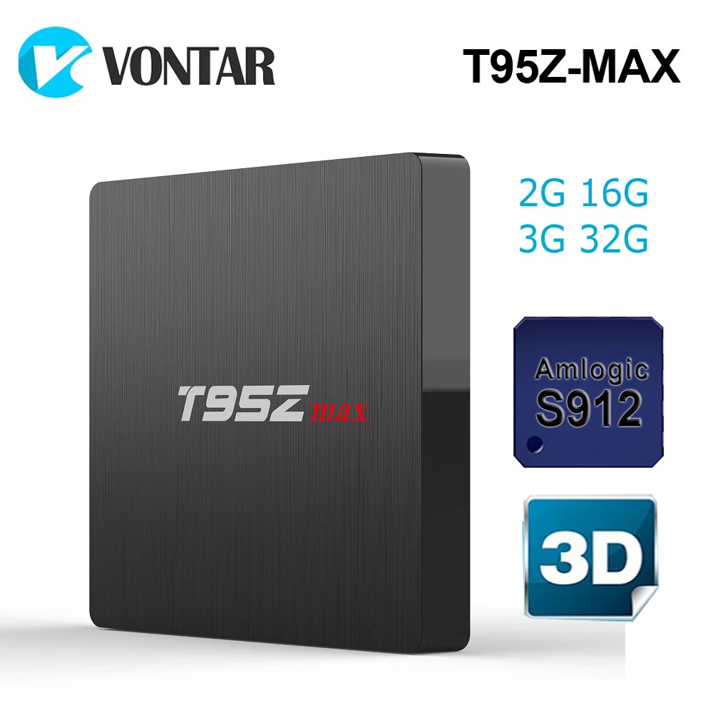 

T95Z MAX 3GB 32GB Amlogic S912 Octa Core Andorid 7.1 TV BOX 2.4G/5GHz Dual WiFi BT4.0 Google Play Youtube Set Top Box