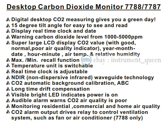 AZ7788 монитор качества воздуха в помещении CO2 детектор тестер метр детектор газа термометр гигрометр humity CO2 монитор Анализатор газа
